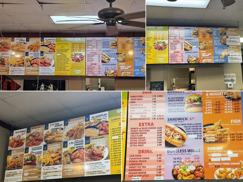 Gourmet Cafe & Subs Menu