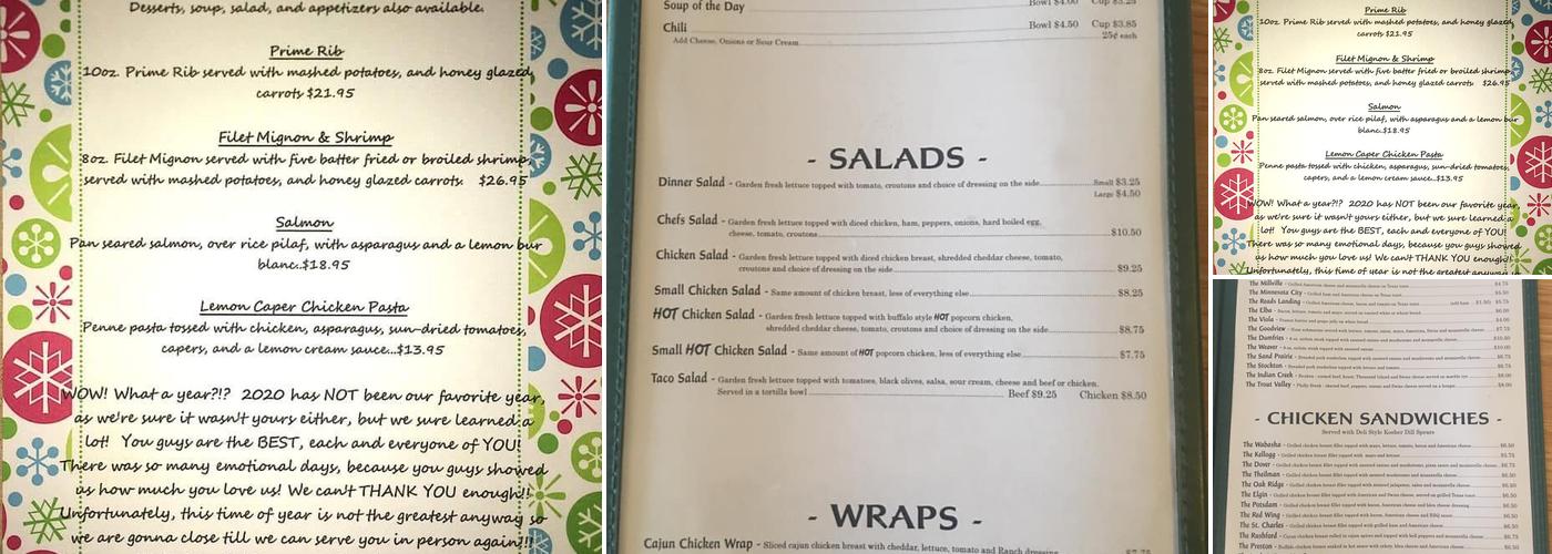 Eagle View Bar & Grill Menu