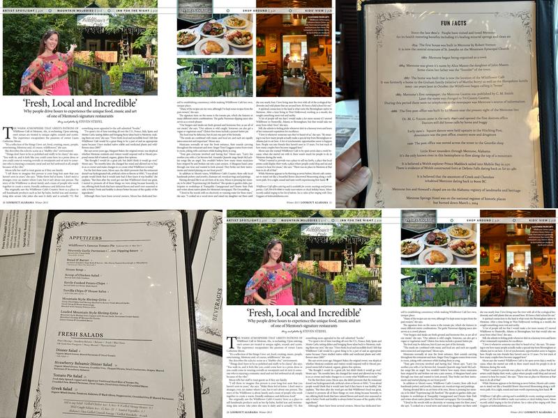 Wildflower Cafe Menu