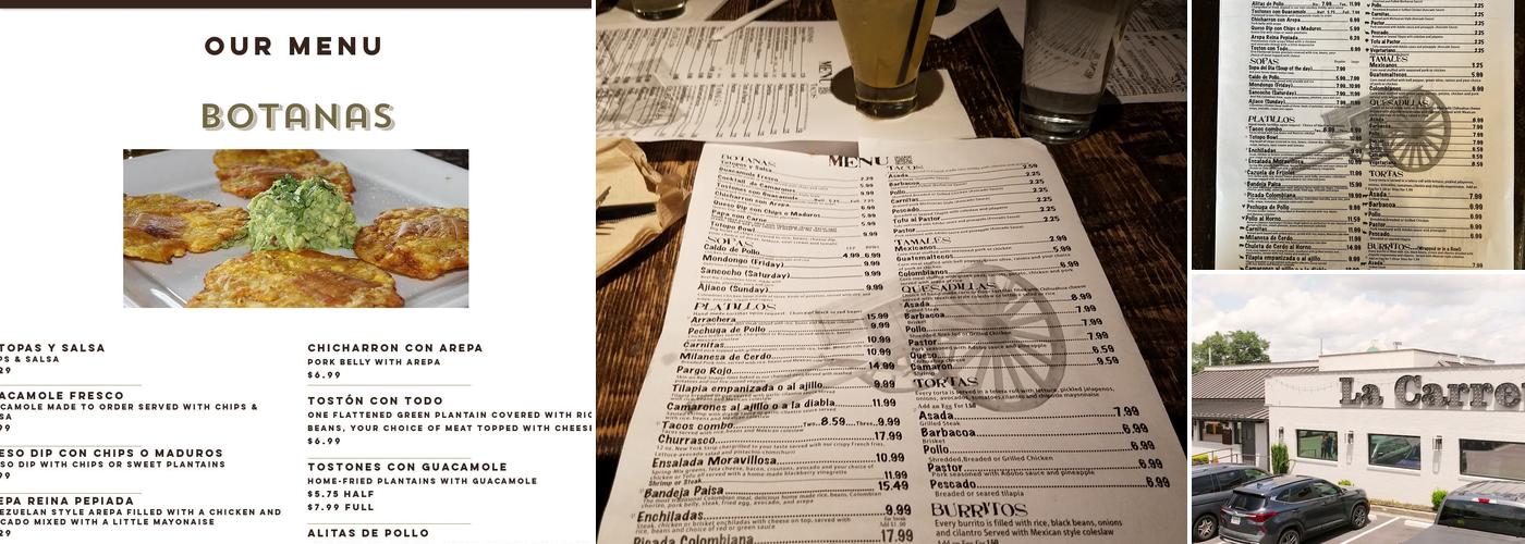 La Carreta Menu