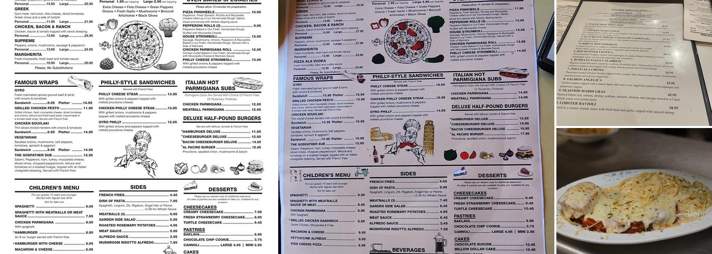 Pasta Bella Menu