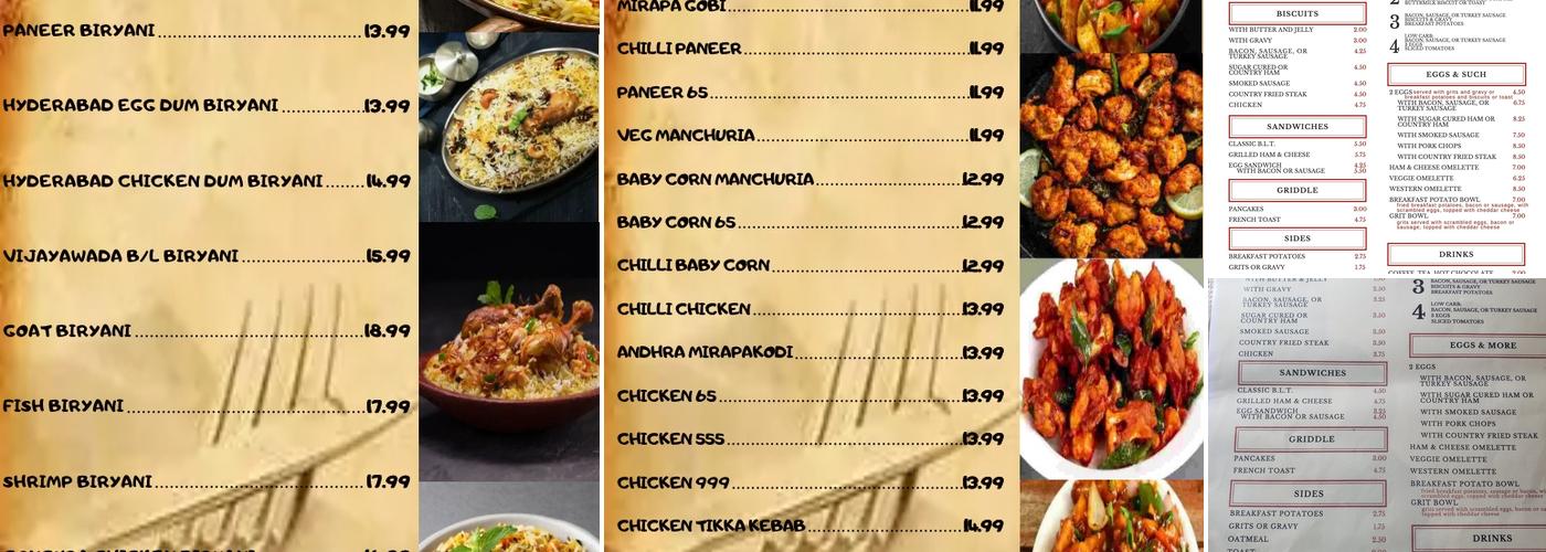 Daddy's Country Kitchen Menu