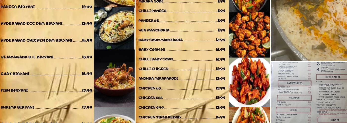 Daddy's Country Kitchen Menu