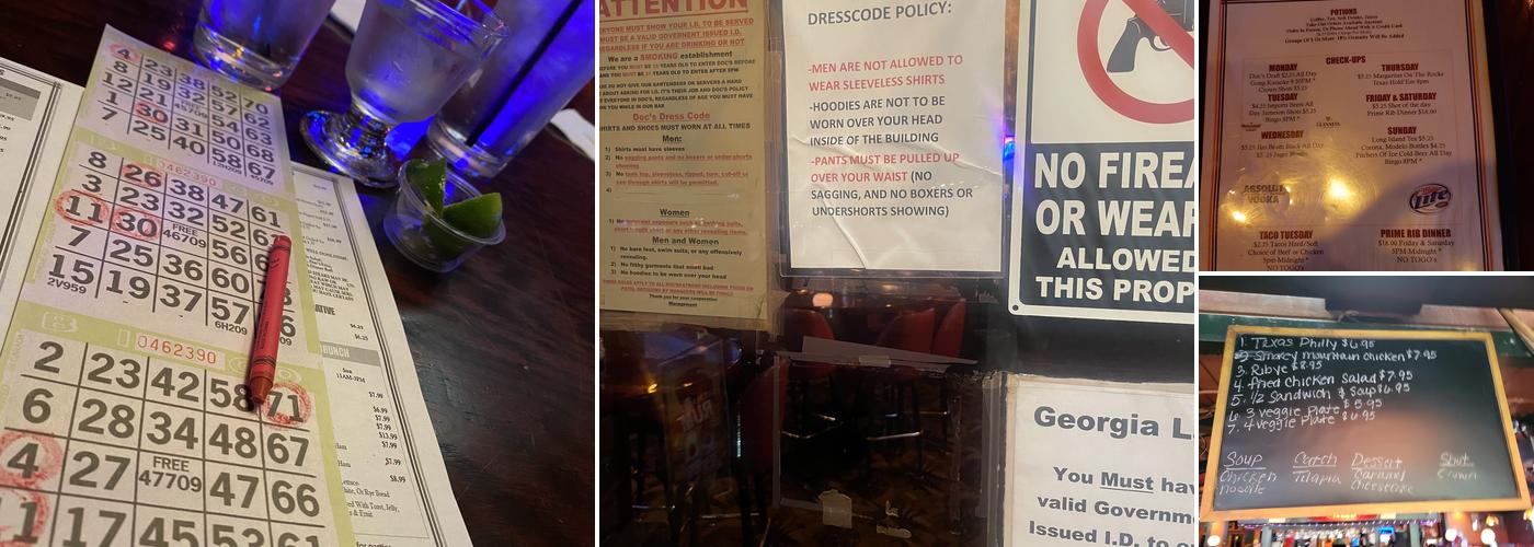 Doc's Food & Spirits Menu
