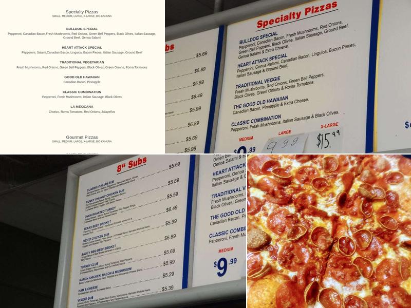 Pacifica Pizza Menu