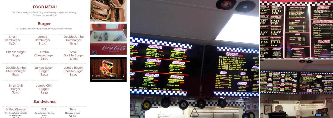 Triangle Drive In Menu