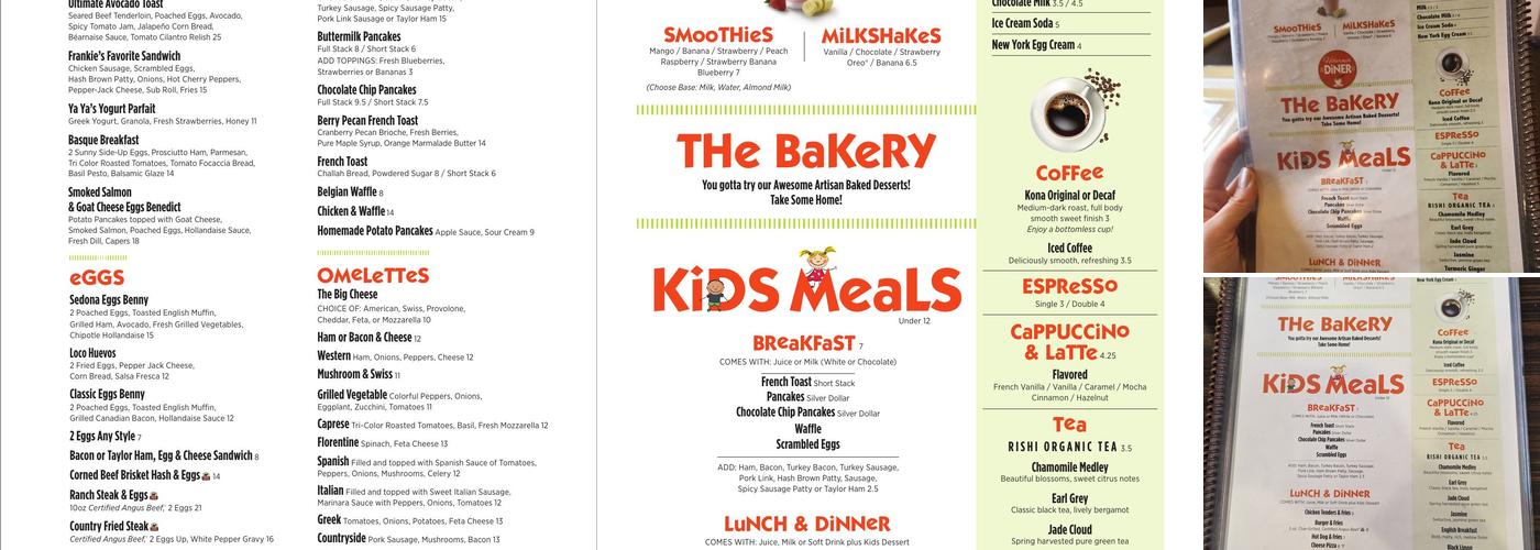 Hibernia Diner Menu