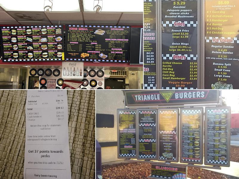 Triangle Burger Menu