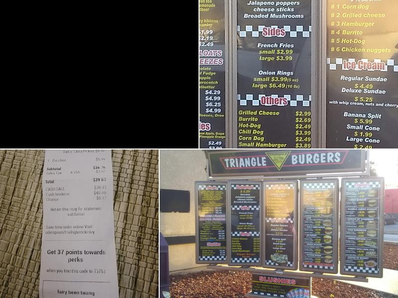 Triangle Burger Menu