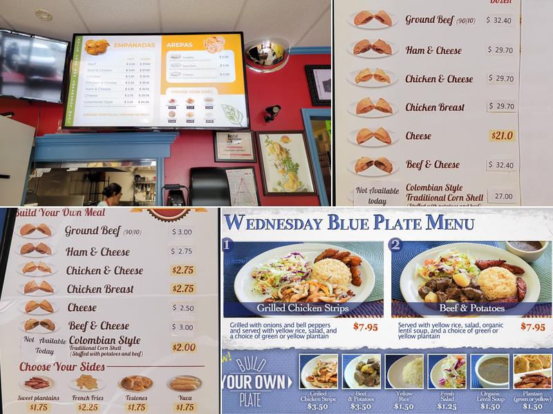 Empanadas and More Menu