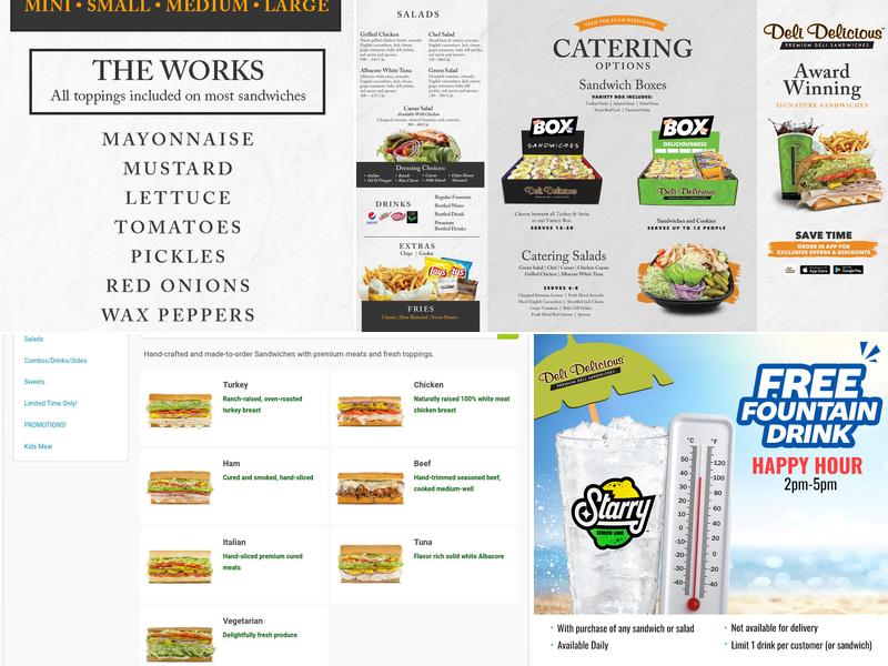 Deli Delicious Menu