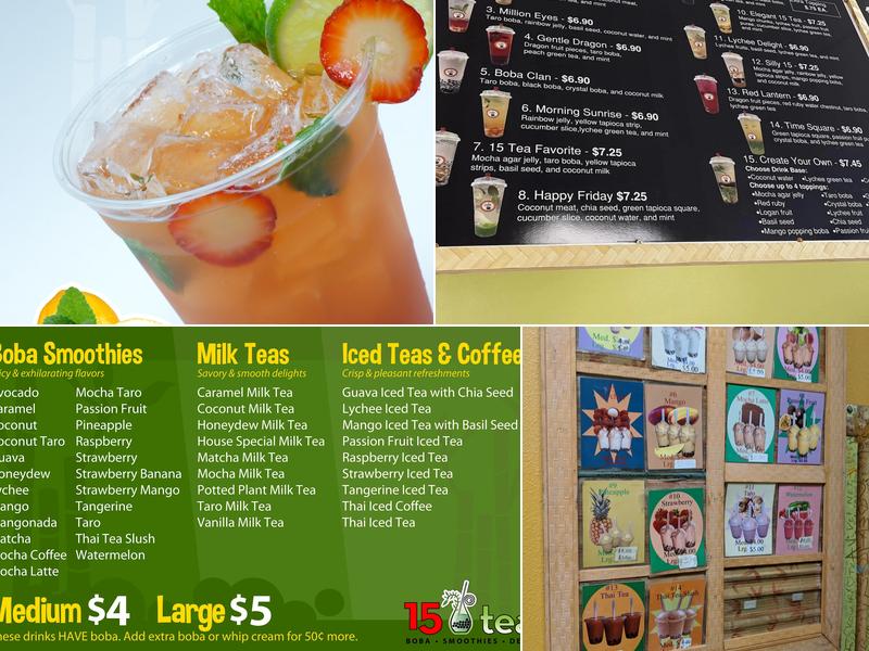 15 Tea Menu