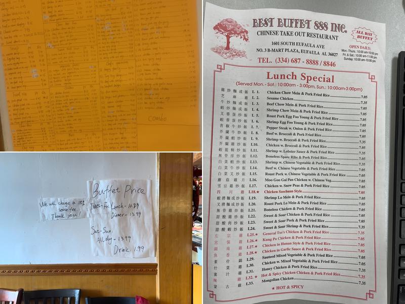 New No.1 Buffet Menu