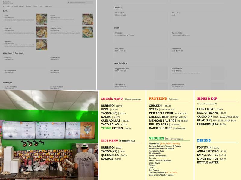 Burritos Mexican Grill Menu