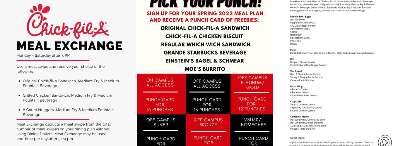 Palms Dining Center Menu