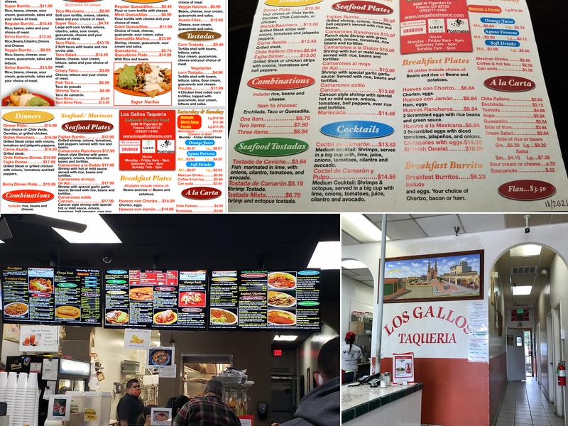 Los Gallos Taqueria Menu