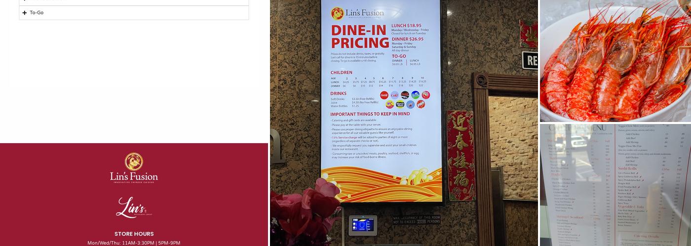 Lin's Fusion Menu