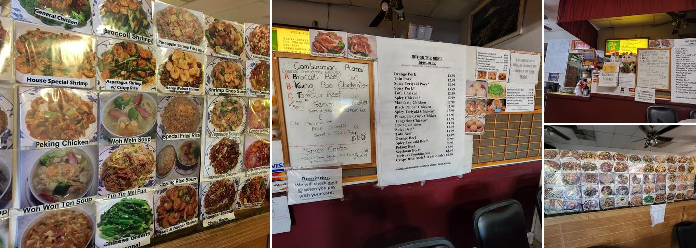 Tin Tin Restaurant Menu