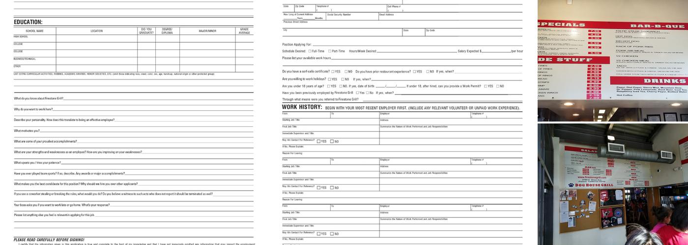 Dog House Grill Menu