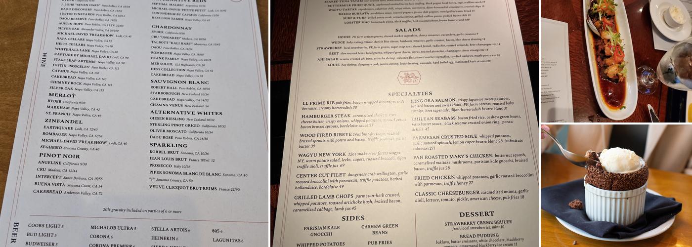 The Lime Lite Menu