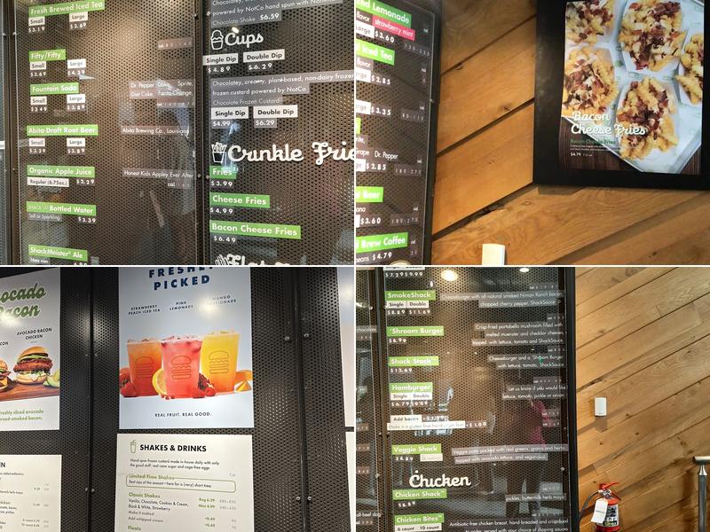 Shake Shack Upper East Side Menu