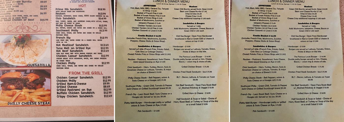 Butcher Hook Restaurant Menu