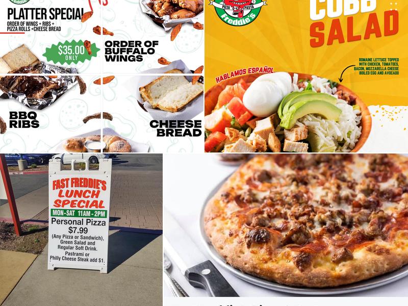 Fast Freddie's Pizza & Pasta Menu