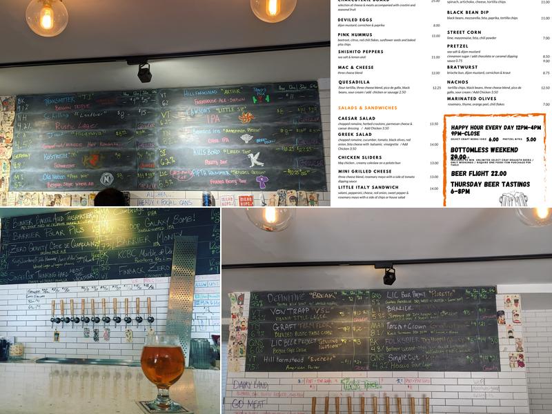 Milk & Hops Menu