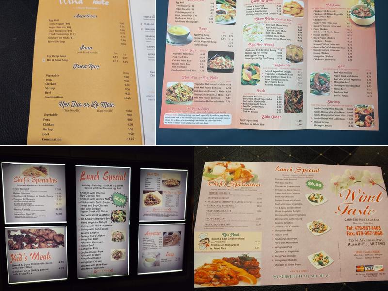 Wind Taste Menu