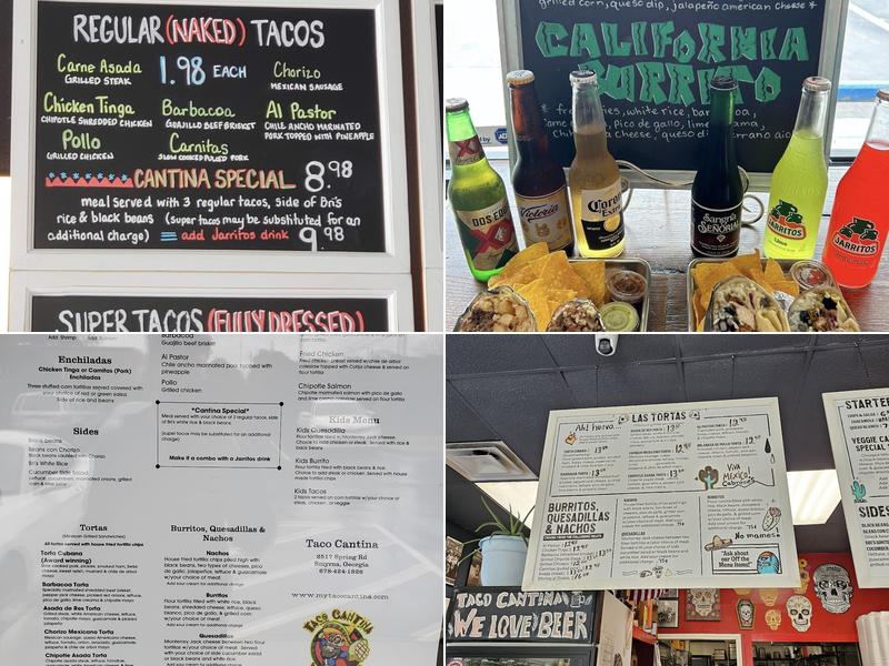 Taco Cantina Menu