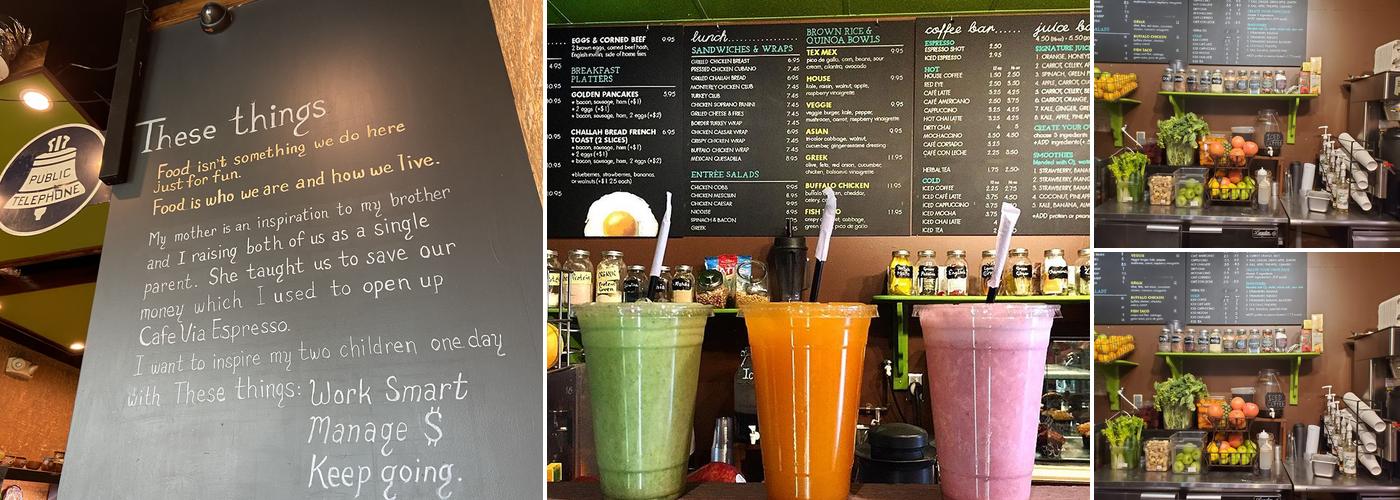 Cafe Via Espresso Menu