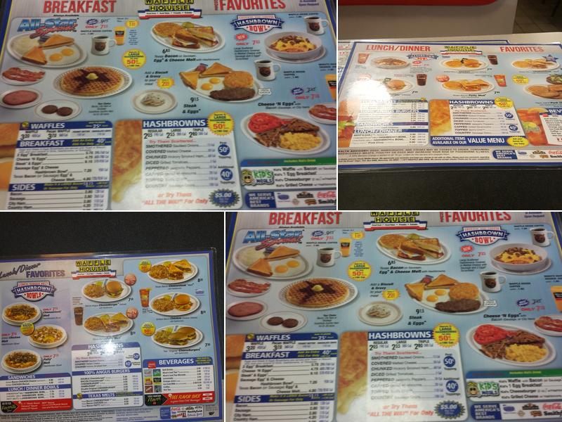 Waffle House Menu