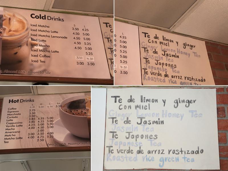 969 NYC Coffee Menu