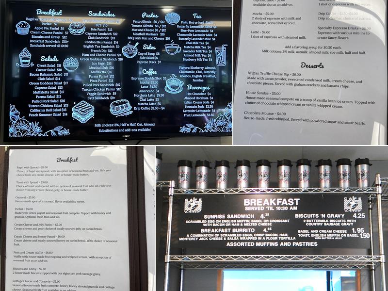 Cafe D20 Menu
