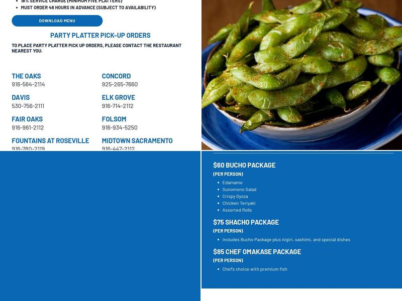 Mikuni Menu