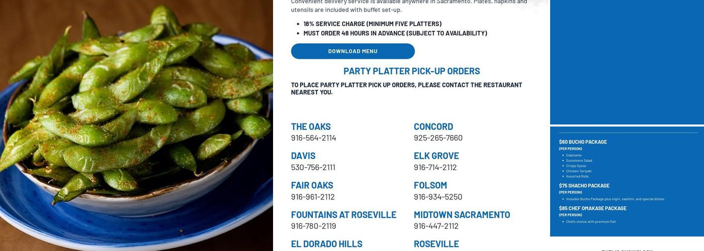Mikuni Menu