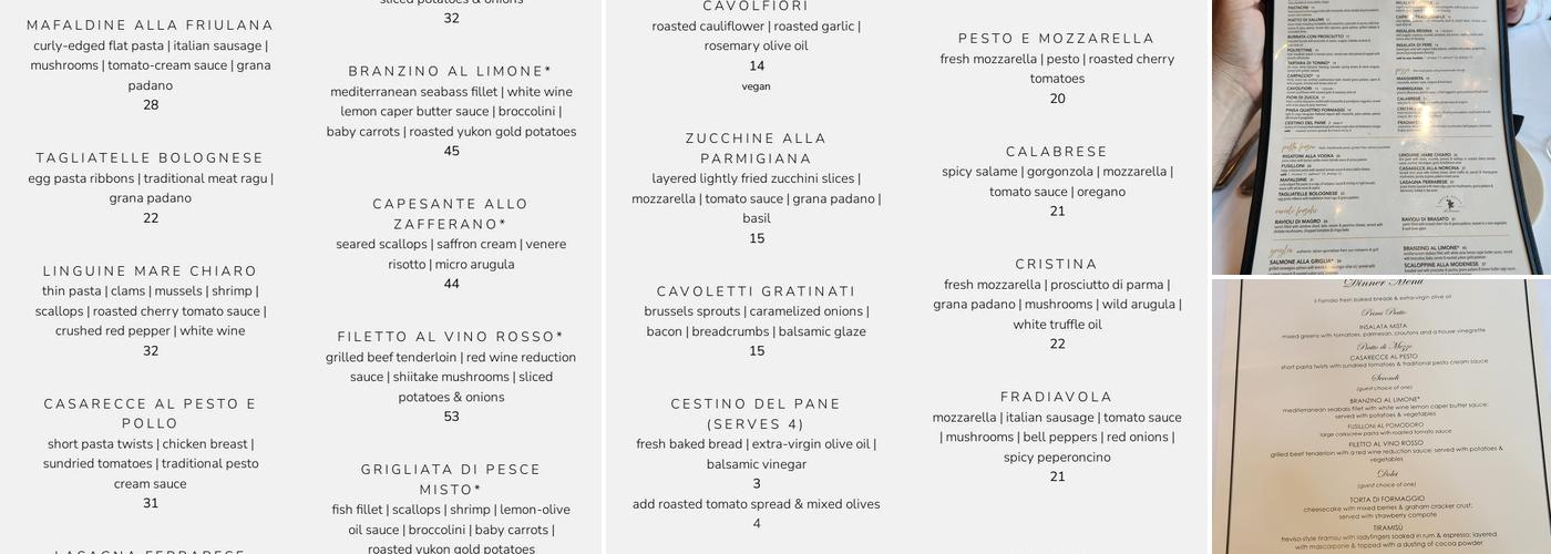 Il Fornaio Sacramento Menu