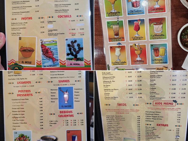 Taqueria Coatzingo Menu