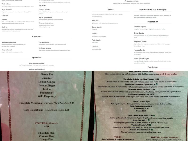 La cevicheria by de Mole Menu