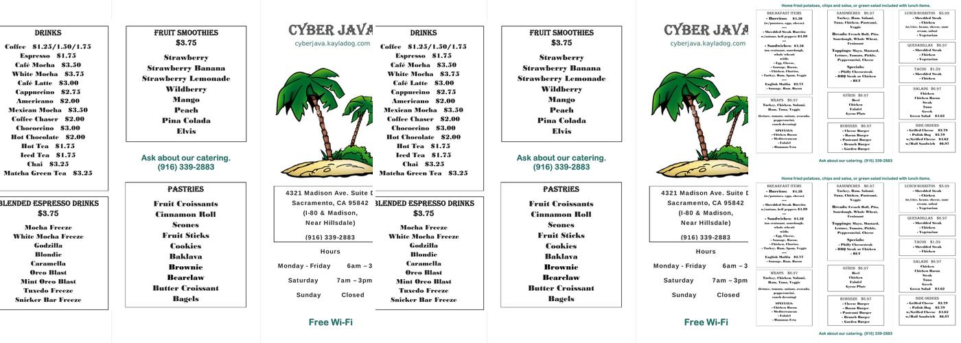 Cyber Java Menu
