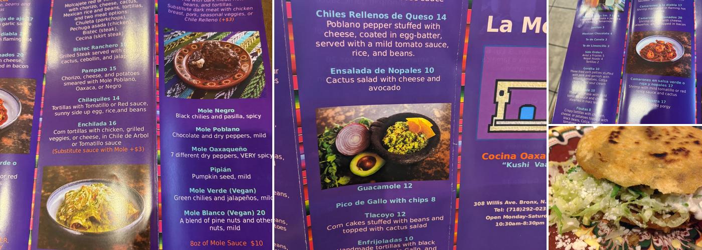 La Morada Menu