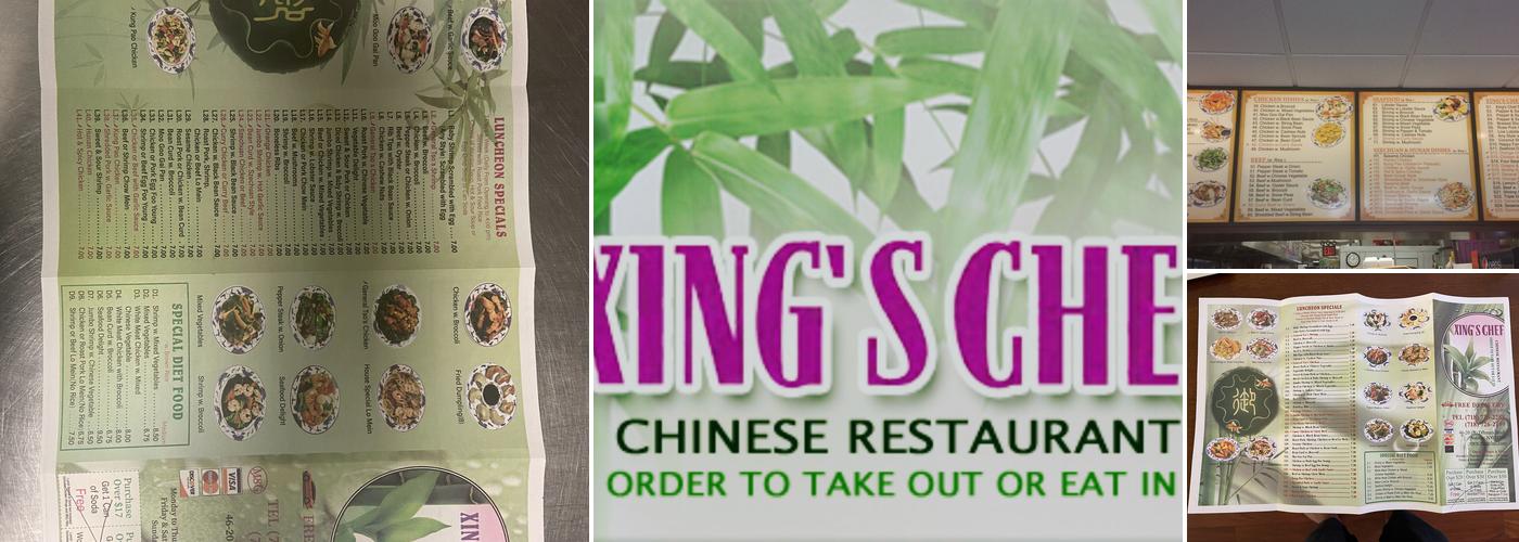 Xing's Chef Menu
