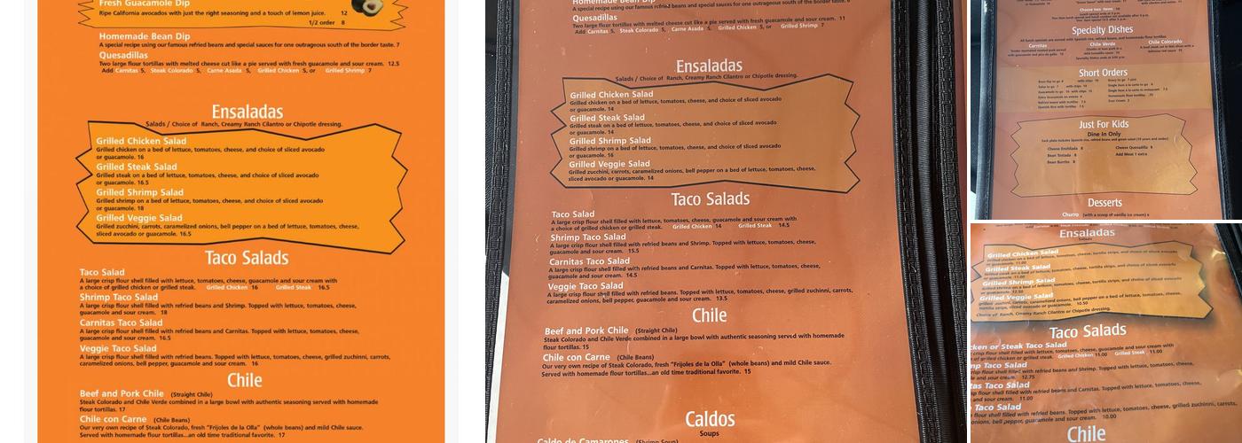 Kico's Méxican Food Menu