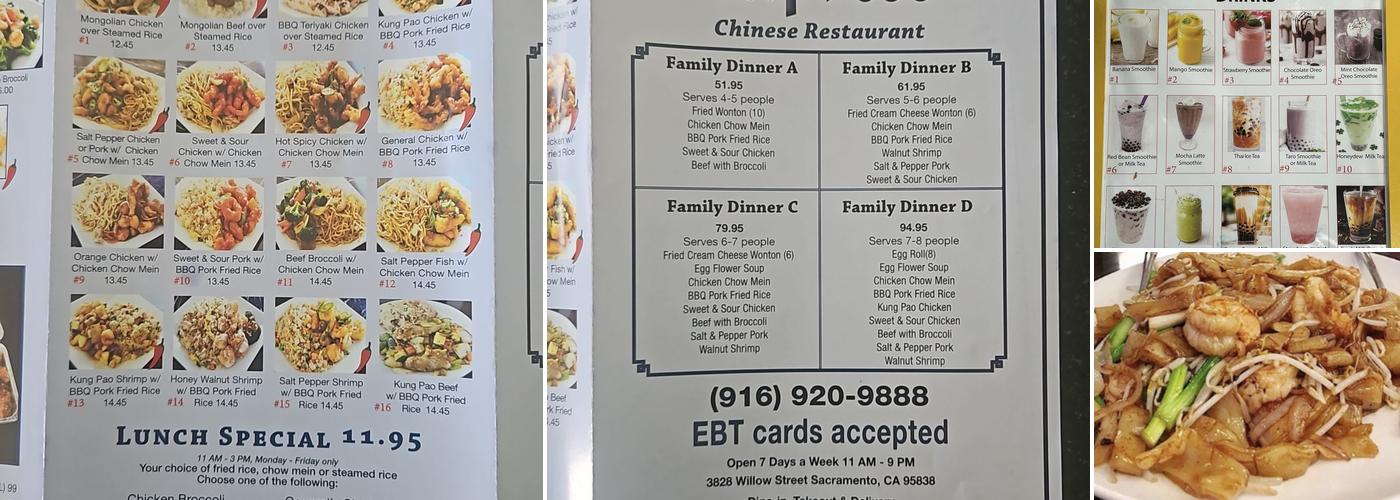 Lucky Express Menu