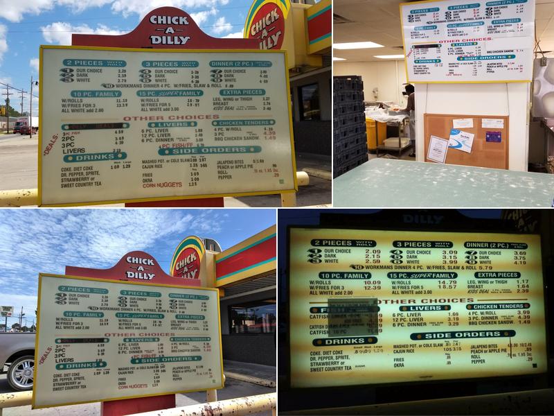 Chick-A-Dilly Menu