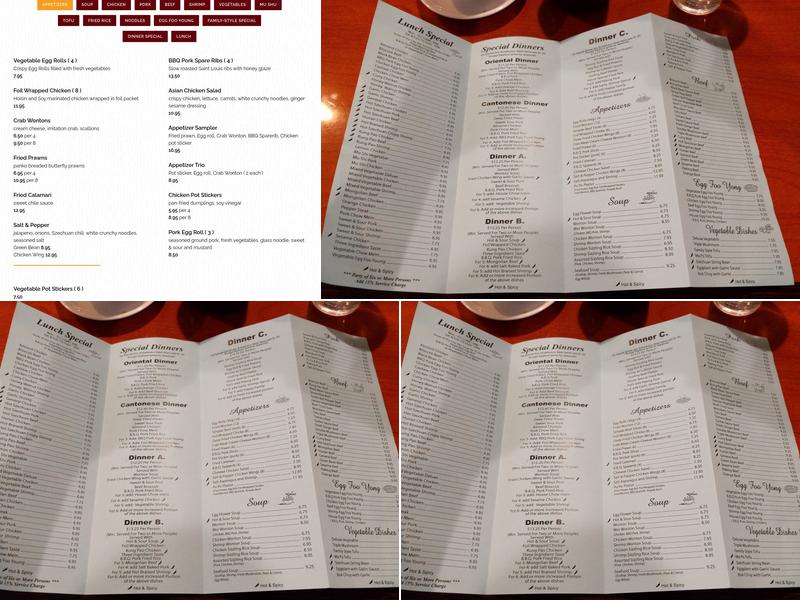 Ming Palace | Restaurant and Bar Menu