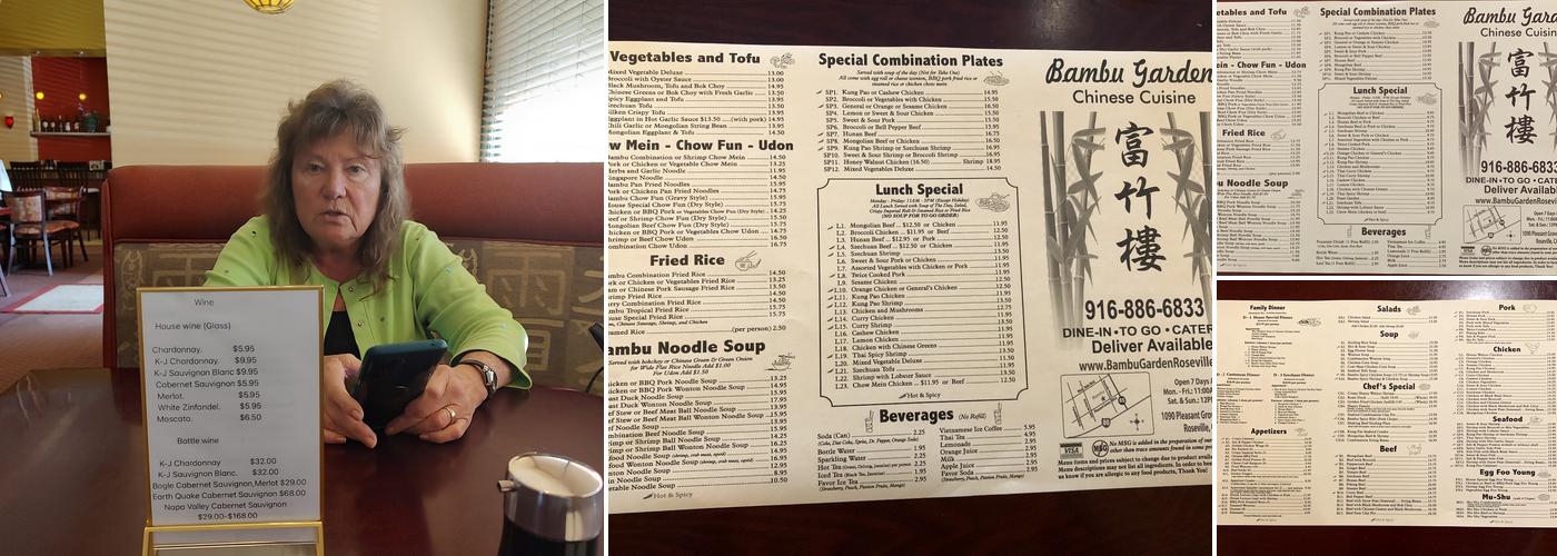 Bambu Garden Menu