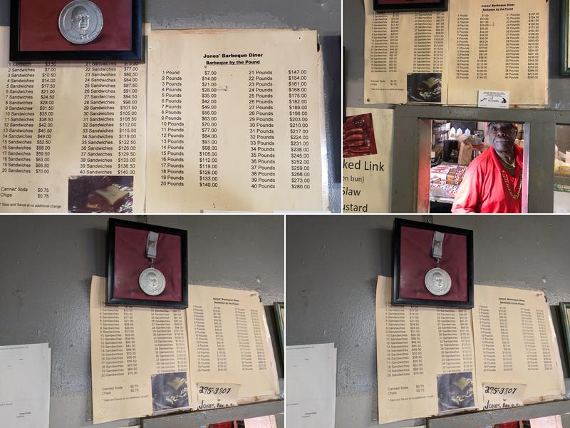 Jones Bar-B-Q Diner Menu