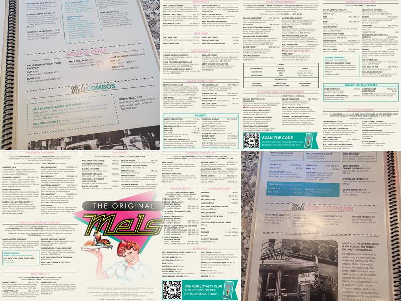The Original Mel's Diner Menu