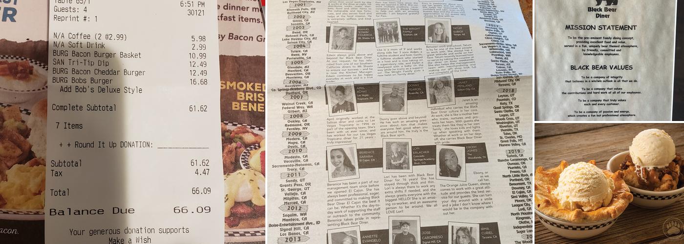 Black Bear Diner Auburn Menu